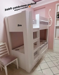 İkimərtəbəli uşaq çarpayısı