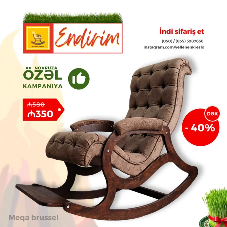 Yellənən kreslolar | Novruz endirimləri