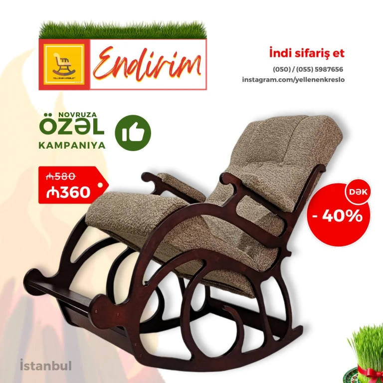 Yellənən kreslolar | Novruz endirimləri
