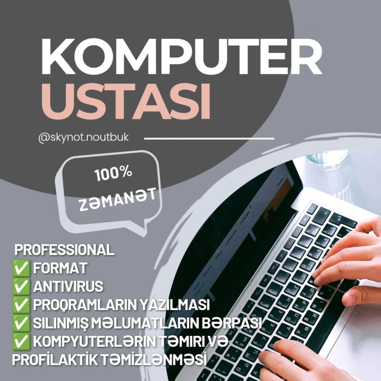 Kompyuter PC ve noutbuk ustasi
