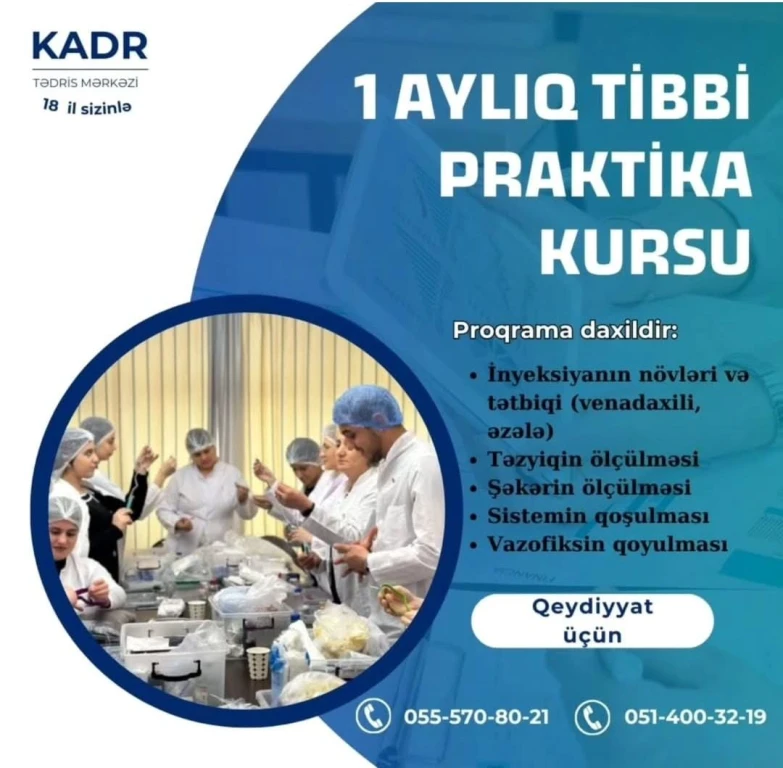 1 Aylıq Tibb Praktika