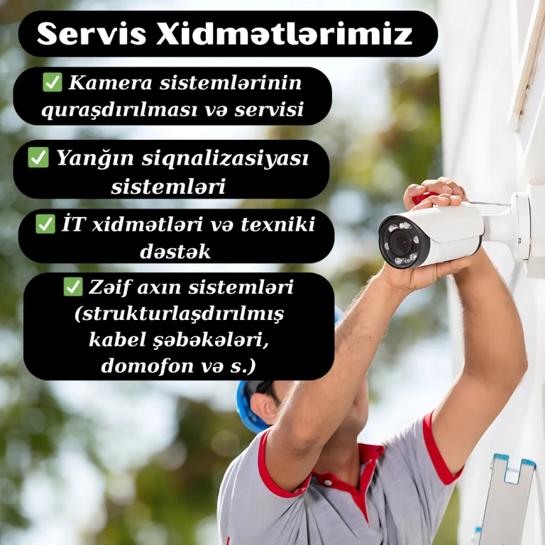 Peşəkar Kamera Quraşdırılması və Servisi