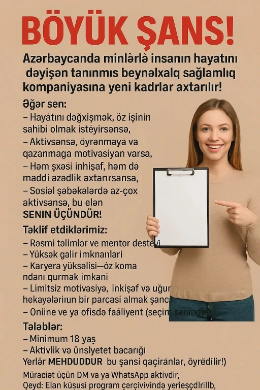 Satış Üzrə Mütəxəssis