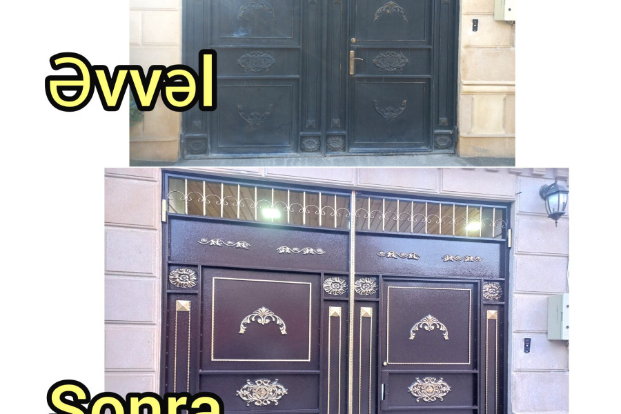 Darvazalarin rənglənməsi temir xidməti 